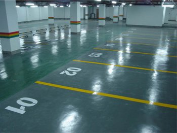 Extruded board for parking lot and square ground